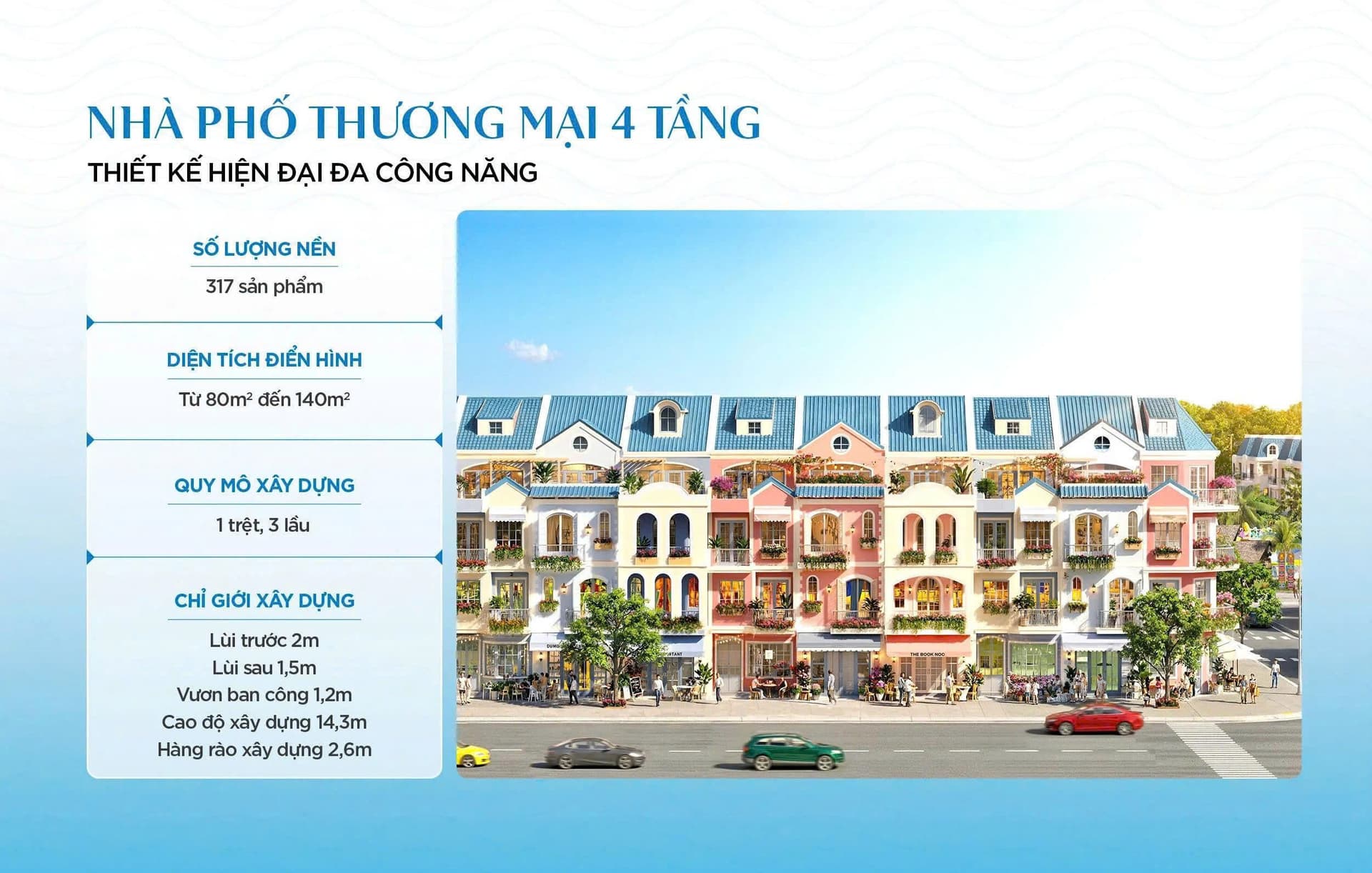 Nhà phố thương mại (Shophouse 4 tầng)
