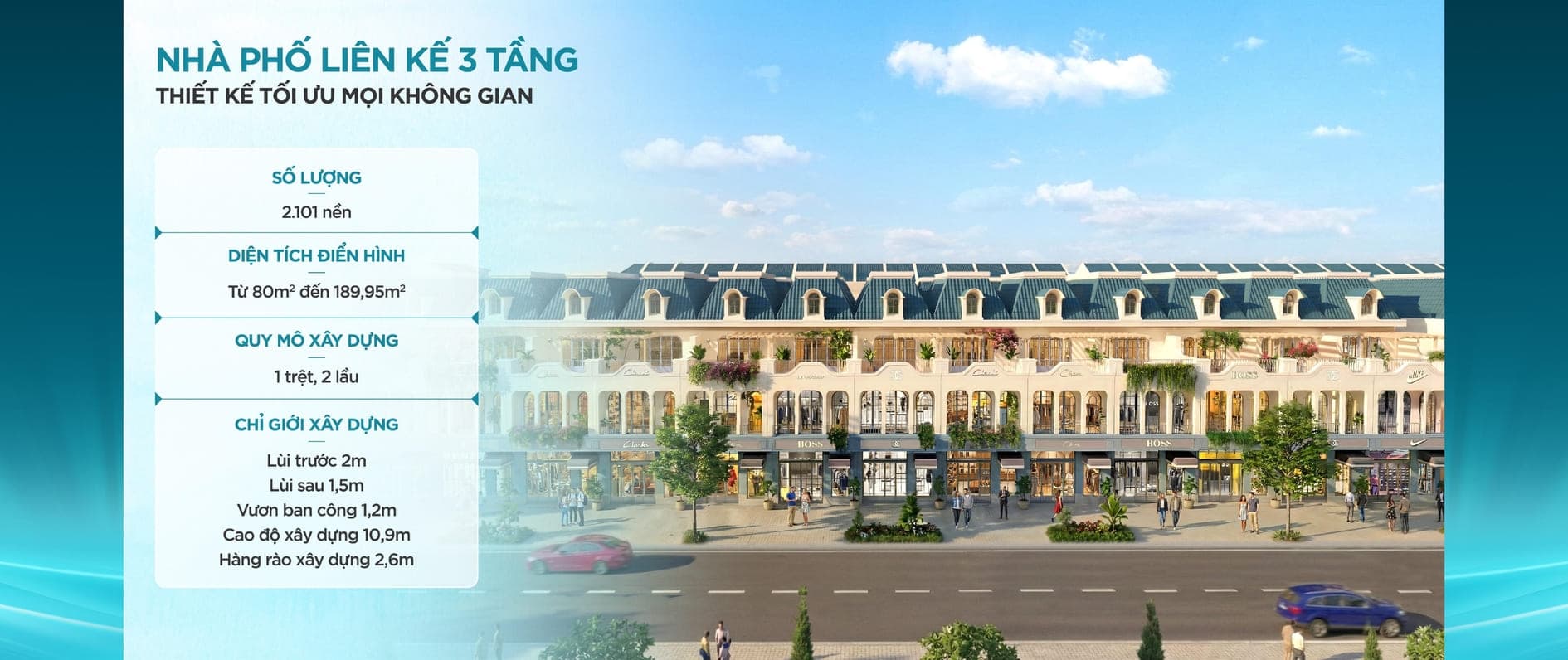 Nhà phố liên kế (3 tầng)